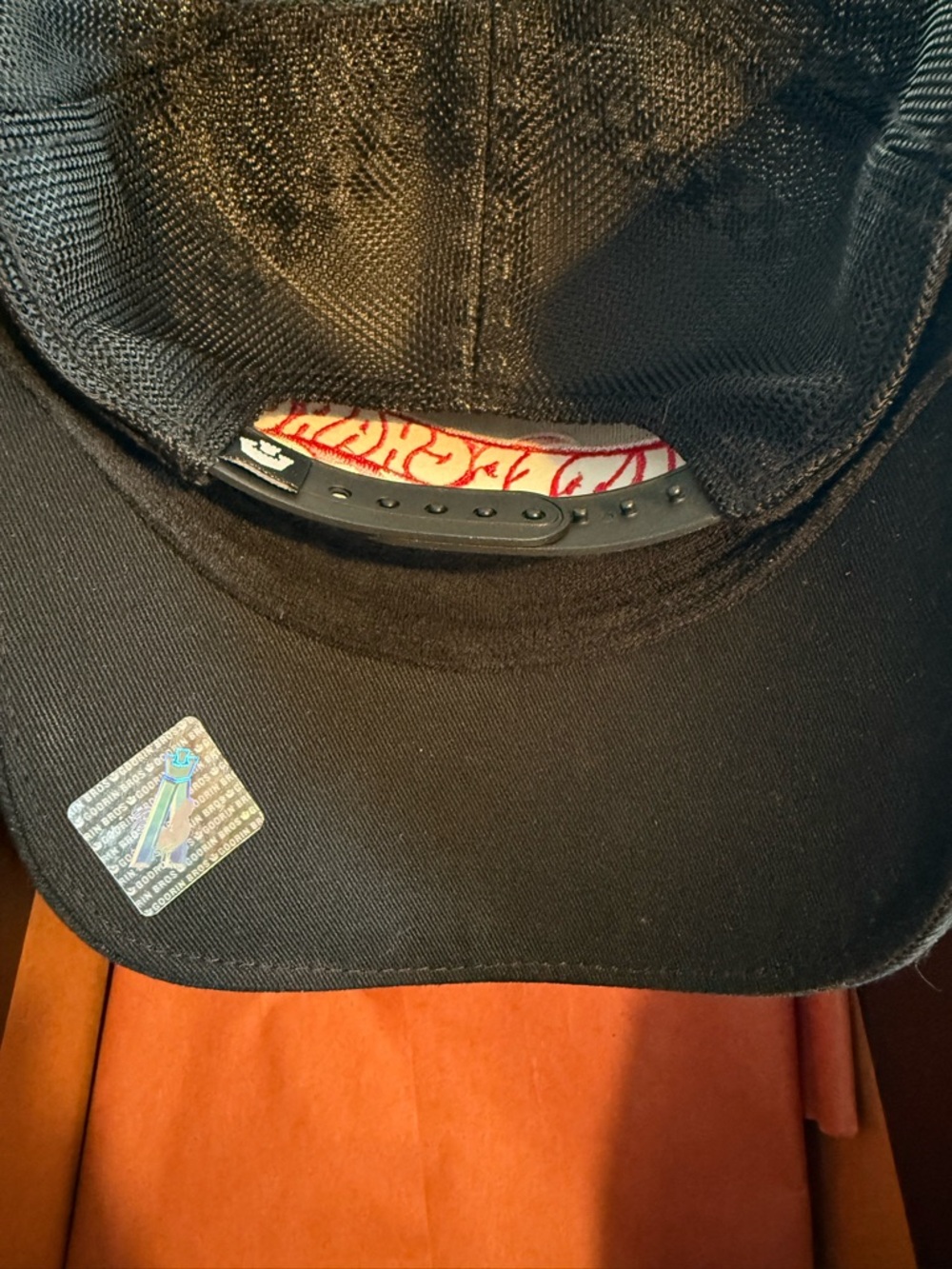 Goorin Bros Black embroidered Trucker “Supercharged ” with flames 🔥 SnapBack - Picture 7 of 10
